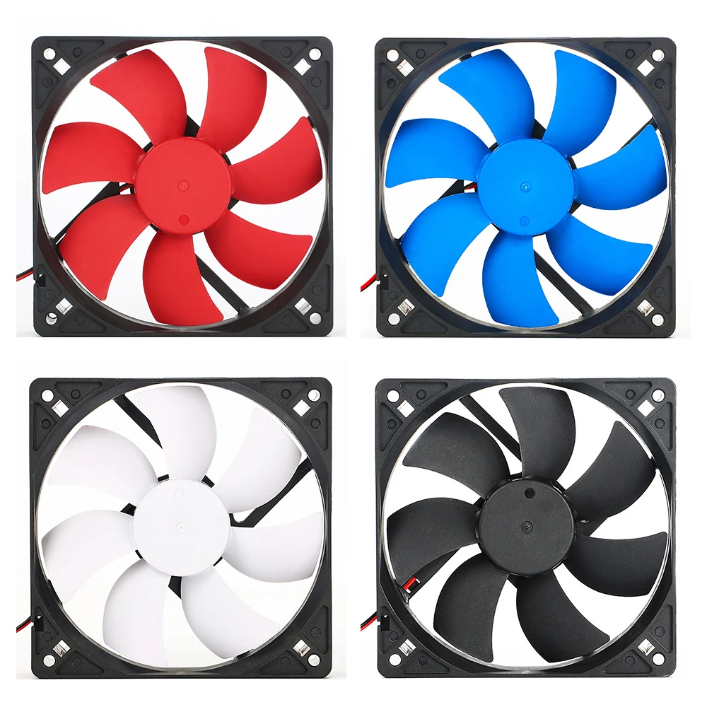 

2018 High Quality Best silent quiet 120mm pc fan cooling fans 12cm DC 12V 4D plug computer cooler for video card thermo pasta