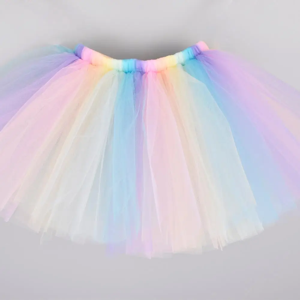 pastel rainbow tutu baby