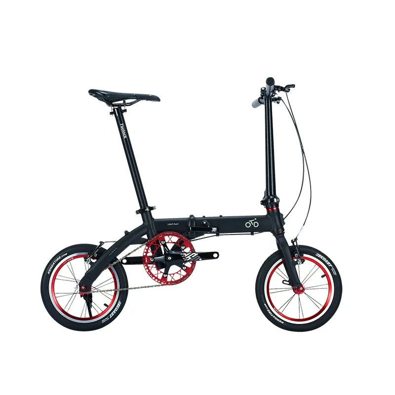 

TRUYOU Folding Bike Folding Bicycle 14 Inch Aluminum Alloy 412 Frame Single Speed Urban Bike Mini City Foldable Bike