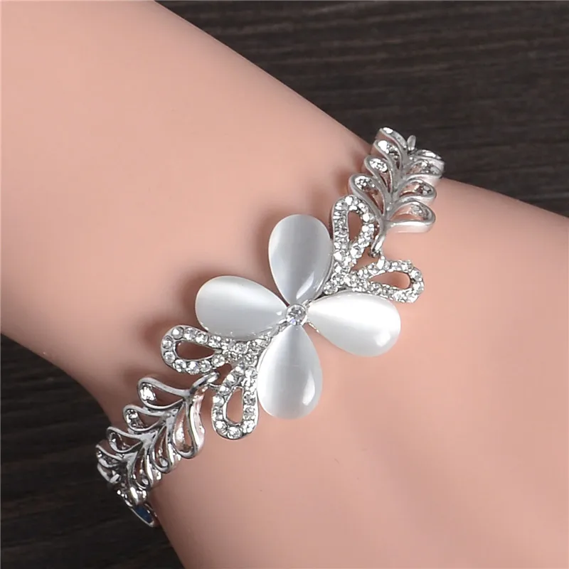 

SHUANGR Brand Natural Stone Bracelet & Bangle New Fashion Crystal Jewelry Women Wedding Bracelet