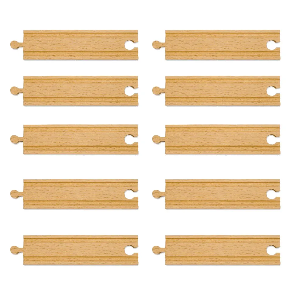 10pcs lot Best Baby Companion font b Toy b font Wooden Tomas Railway Train slot Standard