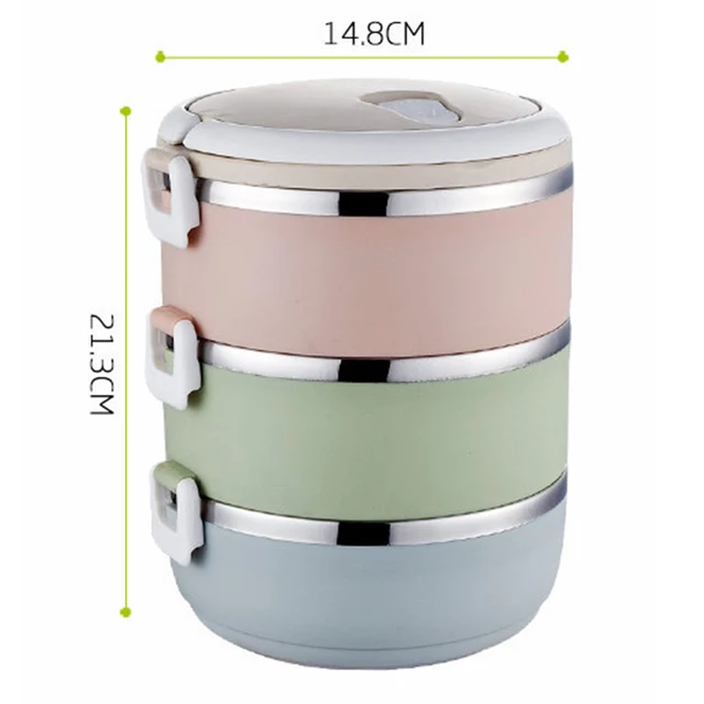 Portable Food Containers Insulation Leak Proof Thermal Bento Lunch Box