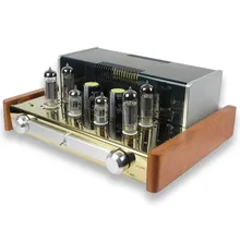 YAQIN MC-84L Integrated vacuum tube amplifier SRPP circuit 6P14*4 Class AB1 tube headphone earphone amplifier 2*12W 110V/220V