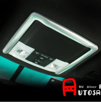 

Matt ABS Chrome Matte Front Reading Light Lamp Cover Trim 1pcs For Ford Explorer 2011 2012 2013 2014 2015 2016
