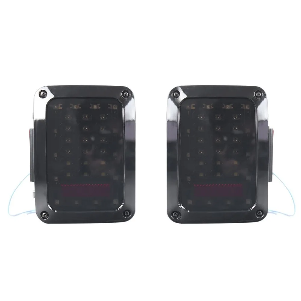 

2pcs LED Tail Lamp Smoked Taillight Reversing Lamps Turning Signal for Jeep for Wrangler First Generation Car Driving