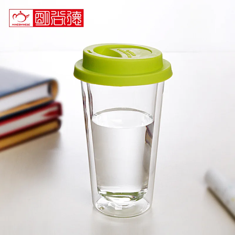 2pcs 300ml double walled borosilicate glass mug for coffee Classic