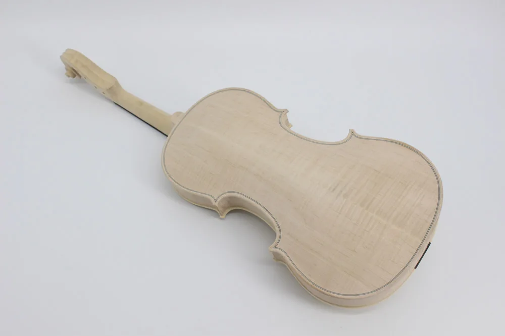 Топ ручной работы белый пустой Violino незавершенная скрипка селективный 20 лет засушенный натуральный клен задняя ель с фитингами