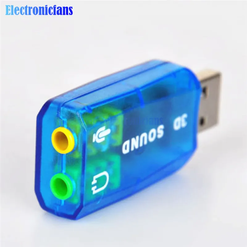 Чипсет CM108 USB 2 0 в 3D Аудио Звуковая карта адаптер Виртуальный 5 1 CH дорожка|track track|track
