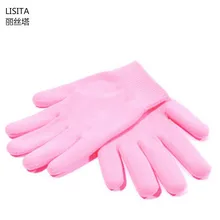 1 пара многоразовые перчатки для спа гелей увлажняющие отшелушивающие бархатные гладкие красота уход за руками силиконовая маска для рук 2 шт