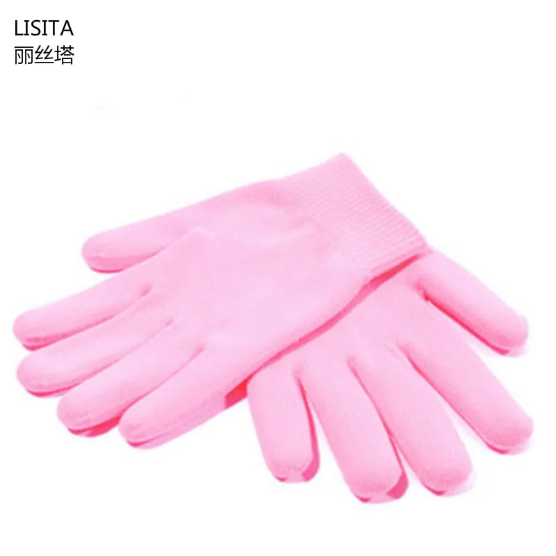 

1PAIR Reusable SPA Gel gloves Moisturizing whitening exfoliating velvet smooth beauty hand care silicone hand mask 2pcs