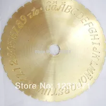 Oo Письмо& количество гравировка циферблат, внутри кольца гравировка шрифта/пластина для 7G-693