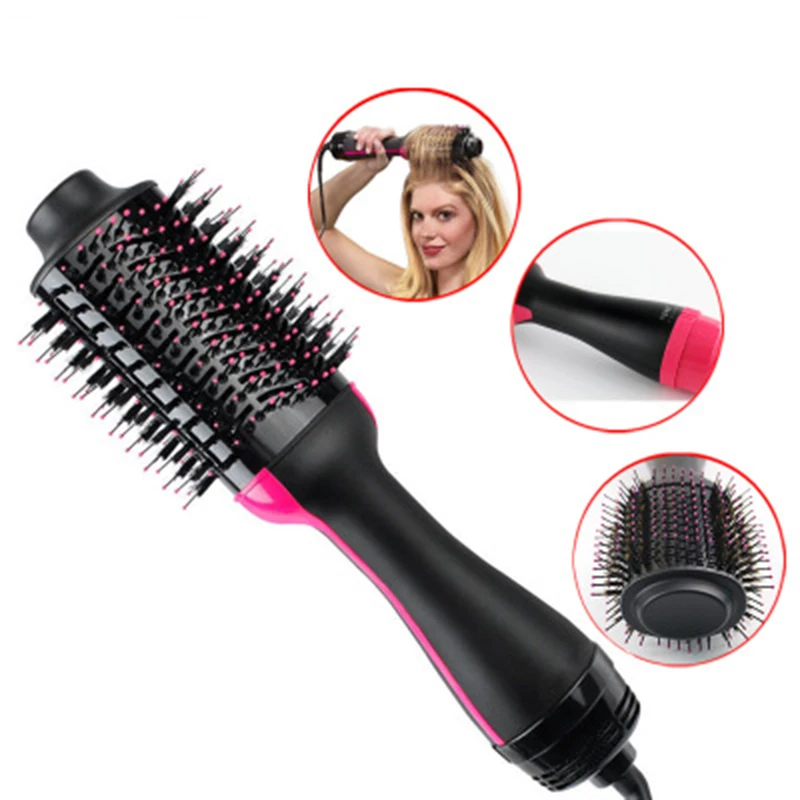 

2 in 1 Wind Comb Hot Hair Comb Negative Ion Hair Comb Hair Curler Straight Hair Comb Hair Dryer Multifunctional Shape Comb