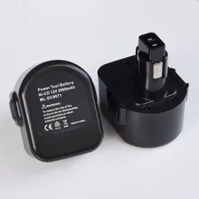 1-2PCS 12V Ni-MH Rechargeable Battery pack 3000mah for Black Decker cordless Electric drill screwdriver CD12CB CD12CB CD431