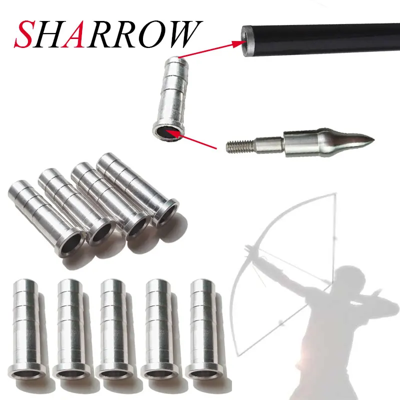 Buy 100Pcs Archery Arrow Insert 6.0mm Aluminum Insert