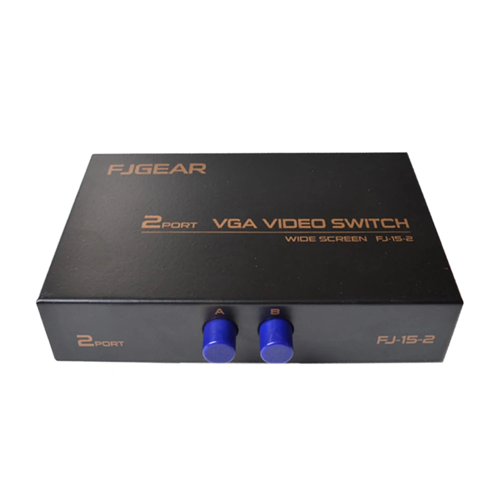 30 мГц 1 до 2/4 VGA Splitter конвертер адаптер Combo экран совместно используемое устройство мониторы переключатель для ПК мобильный телефон адаптеры - Цвет: Белый