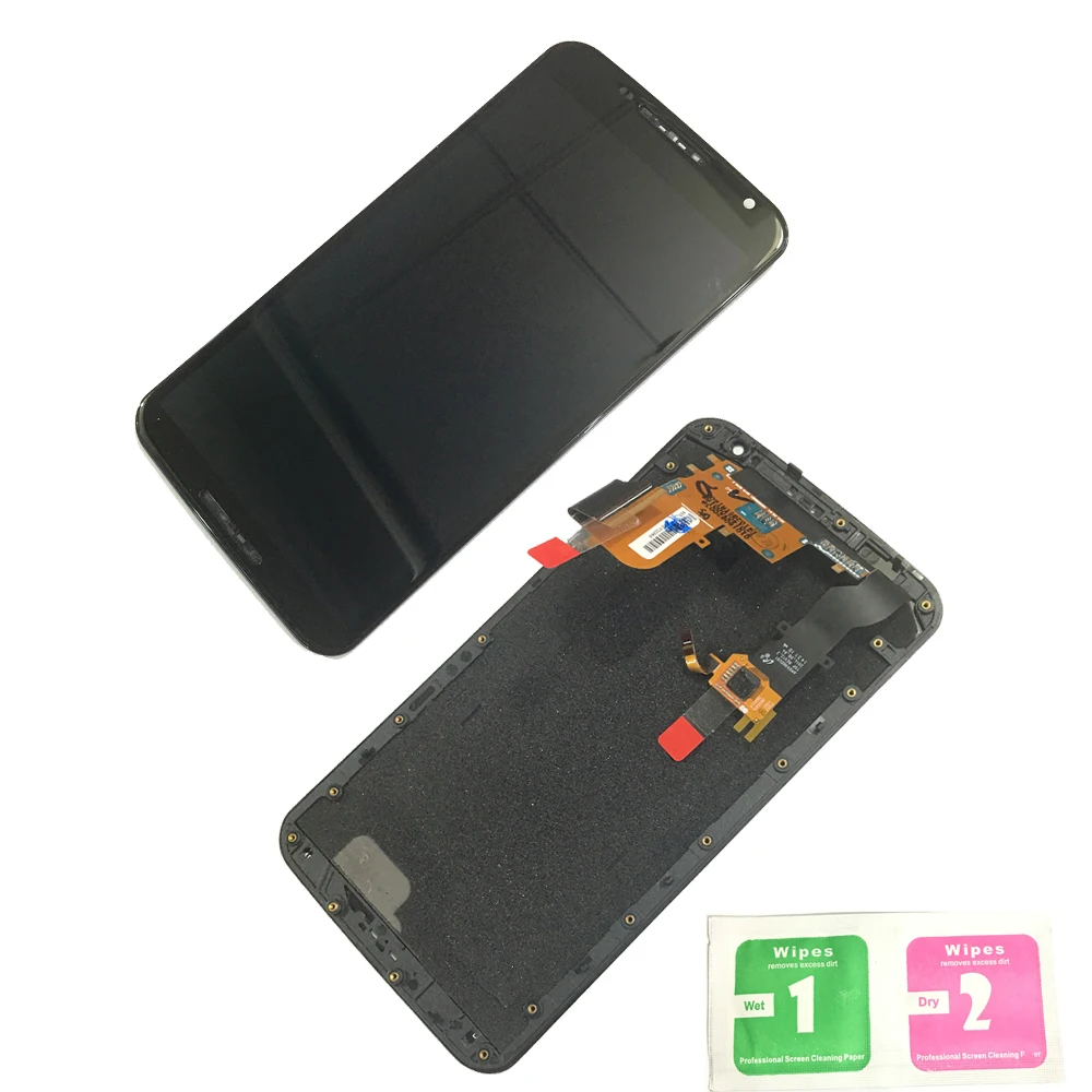 

LCD Display Touch Screen Digitizer Pantalla Bezel Frame Replacement For Motorola Moto Nexus 6 XT1100 XT1103