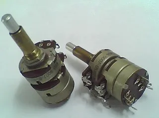 

Biaxial ALPS potentiometer with switch 57X-R08-9007-05 front after 10K 100K axis length 35MM