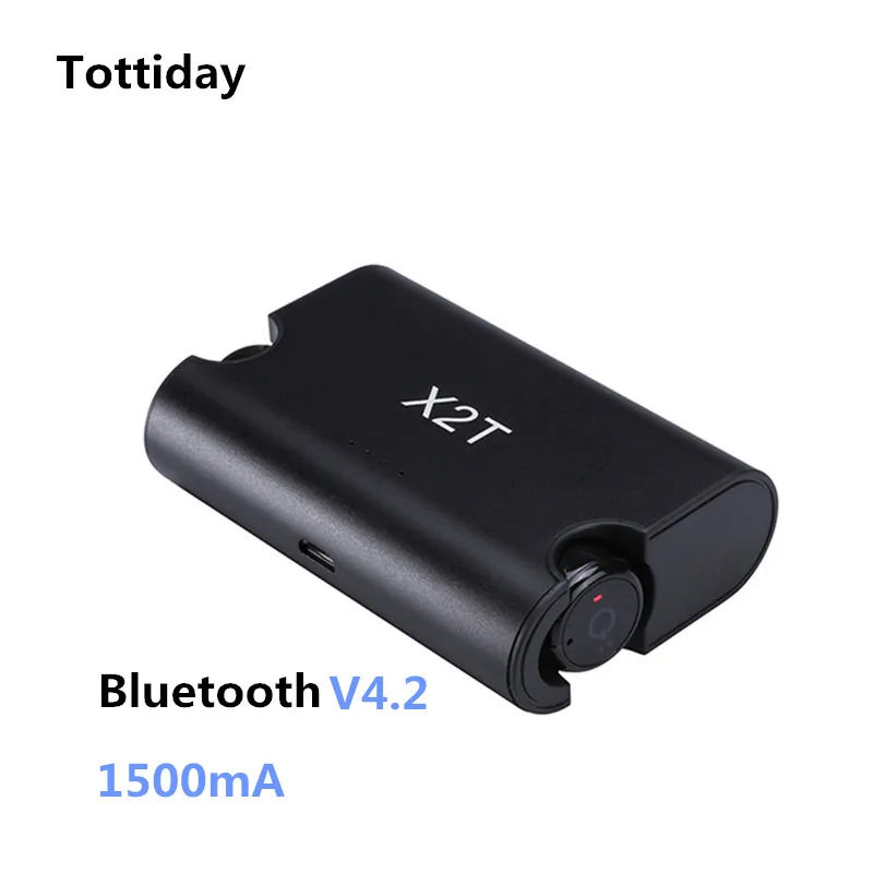 TOTTIDAY 2017 True font b Wireless b font Headset X2T Mini Bluetooth Earphones Earpiece V4 2