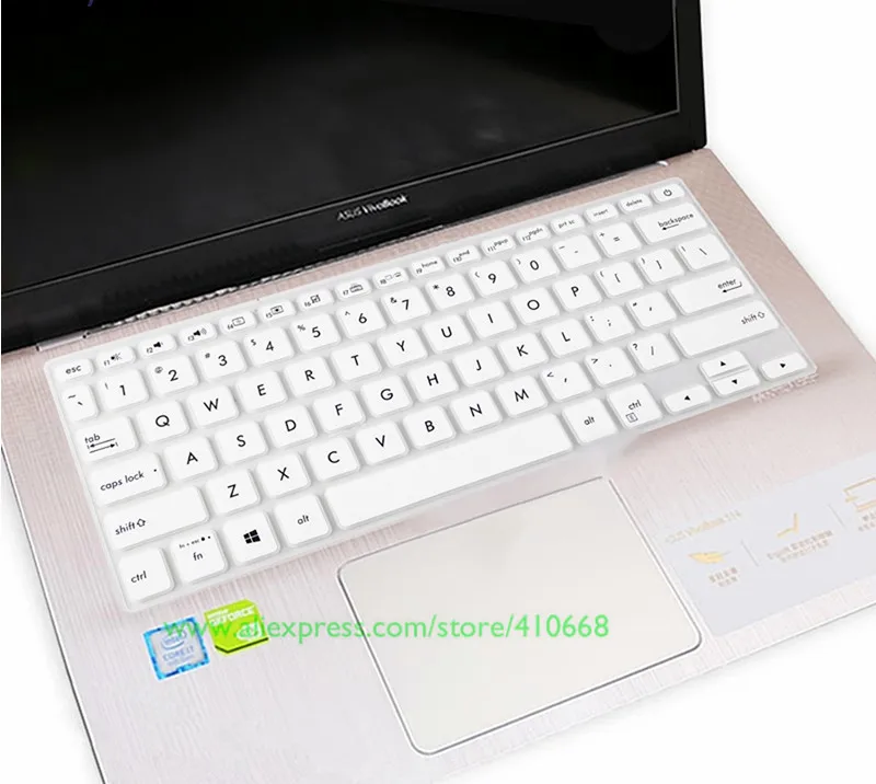 Для ASUS VivoBook flip S14 TP412UA TP412 S430UA S430FN S430FA 1" Защита клавиатуры ноутбука - Цвет: White