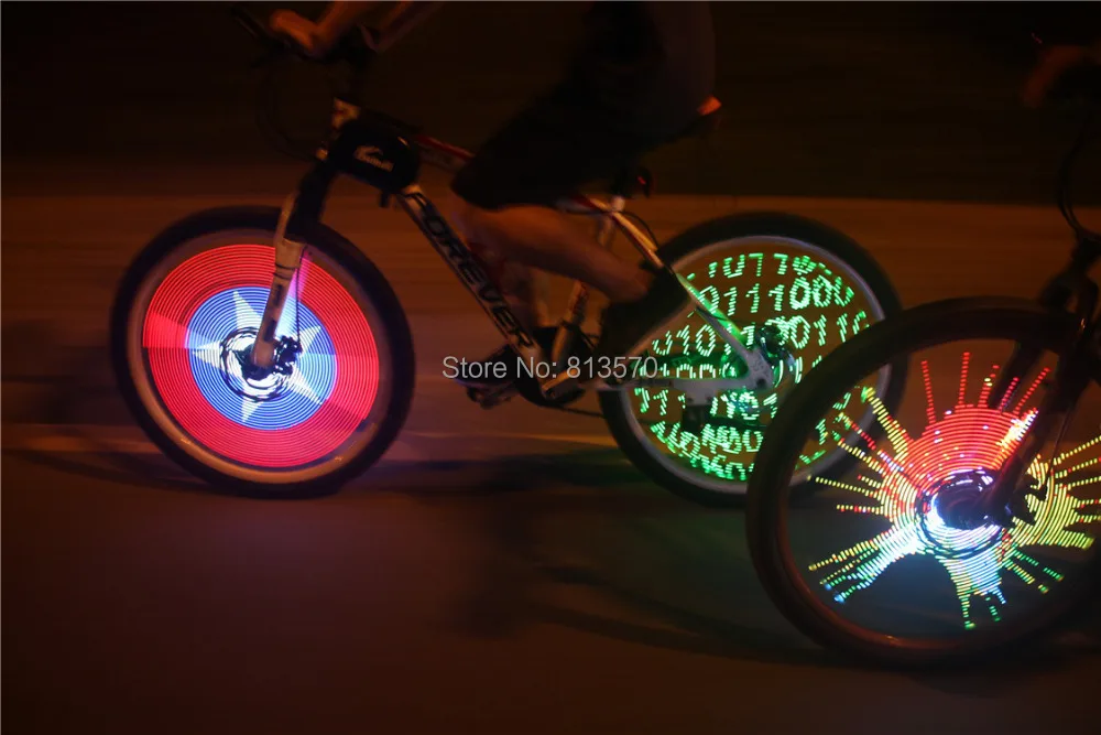 Fantastic DIY programmable bicycle bike lights tire wheel light with