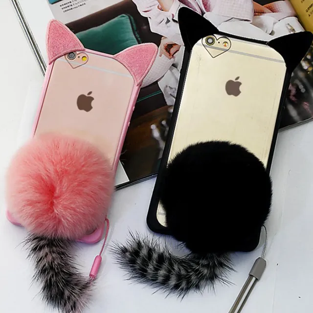 coque iphone 6 fourrure lapin