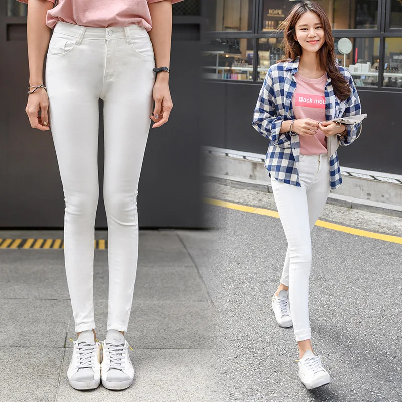 Women Fashion Hight Waisted Skinny Pencil Jeans 2019 Spring Summer Streetwear Stretch Slim Fit Ankle Length Pants Plus Size Women Fashion Hight Waisted Skinny Pencil Jeans 2019 Spring Summer Streetwear Stretch Slim Fit Ankle Length Pants Plus Size
