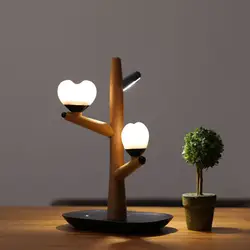 Милая форма дерева похлопывающийся силиконовый ночник светодио дный Светодиодная лампа Рождественский подарок для детской комнаты