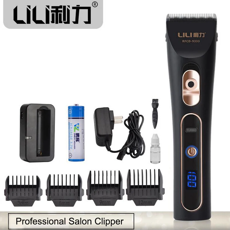 Профессиональная машинка для стрижки волос черное керамический лезвие электрический машинка для стрижки волос резки Быстрая зарядка