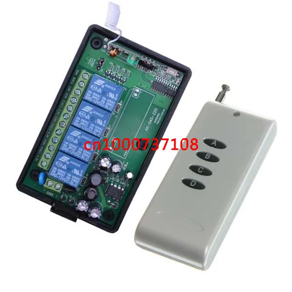 

AC110V 220V 4CH Household appliances remote control switch rf wireless 315mhz remote light switch and power control wall switch
