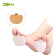 1 пара = 2 шт, мягкие силиконовые подушечки для ног, стелька для переднего отдела стопы, ортопедические разделители пальцев, инструмент для ухода за ногами, цвет кожи