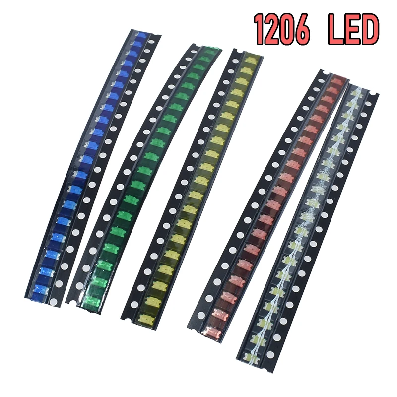 100 шт. = 5 цветов x 20 5050 5730 1210 1206 0805 светодиодный Диод в ассортименте SMD комплекте