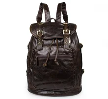 Vintage genuine leather men backpacks high quality men travel bags duffel bag male backpack laptop backpack