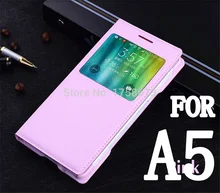 Phone bag Cover FOR samsung galaxy A5 A500F A500M A500G A5000 Auto sleep Luxury Flip Leather