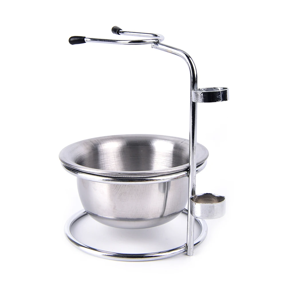 1 Set Metal Alloy Shaving Brush Razor Stand Holder Shaving Razor Stand