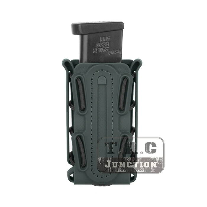 

Tactical Single Stack & Double Stack 9mm Soft Shell Pistol .45 Caliber Foliage Green Scorpion Magazine Pouch Tall w/ Belt Loop