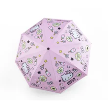 

1PC Cute Cartoon Folding Umbrella Silver Rubber Tri-Fold Umbrella Student Couple 0C5