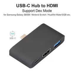 USB-C концентратора Тип C до поддержкой HDMI Dex режим для samsung S8/S9 nintendo коммутатор с PD Thunderbolt 3 адаптер для Macbook Pro