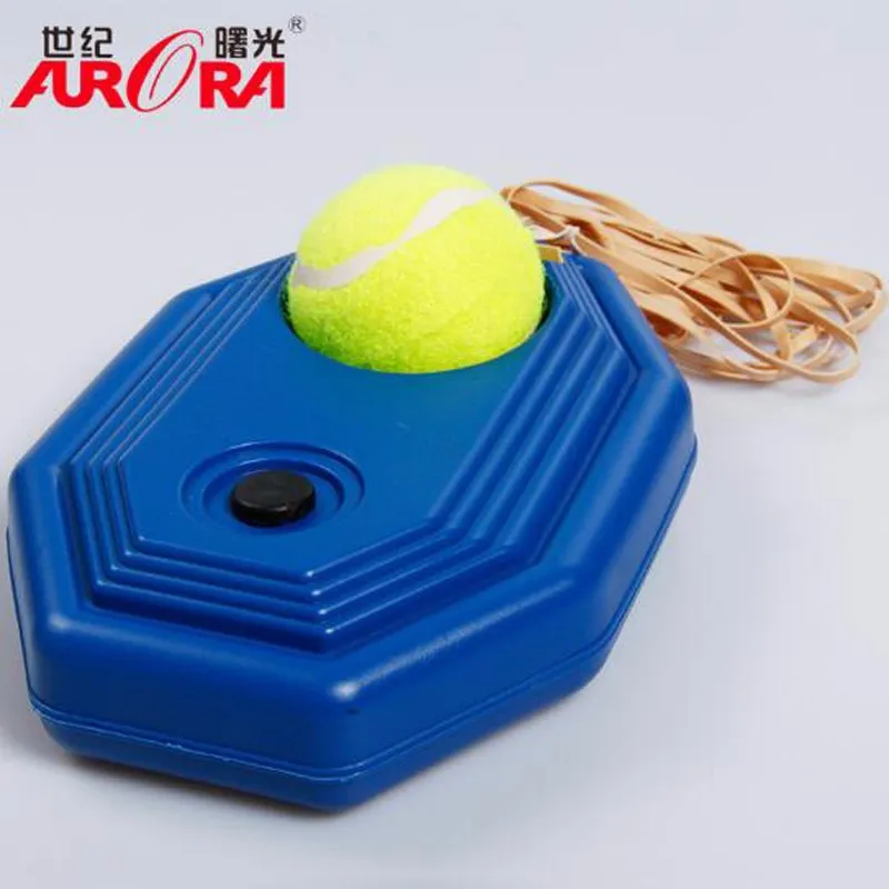 Hot Heavy Duty Tennis Training Tool+ Exercise Tennis Ball Self-study Rebound Ball with Tennis Trainer Baseboard Sparring Device (3)