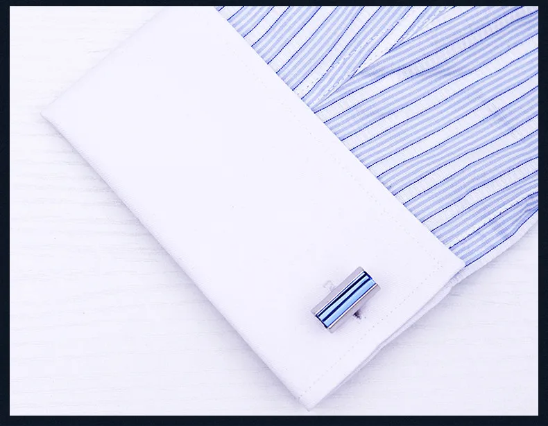 KFLK роскошные популярная рубашка Запонки мужские Подарки Фирменные Запонки Синий Хрустальная запонка ссылки высокое качество abotoaduras ювелирные изделия