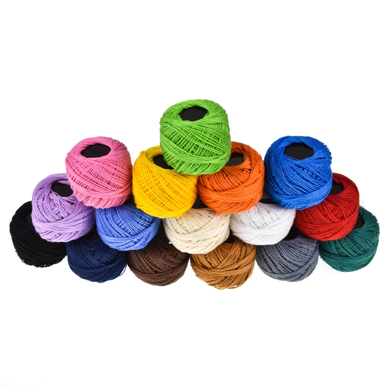 16 цветов, хлопковые нитки для вышивки, для вышивки крестиком, для вязания крючком, ручная вышивка для женщин, аксессуары для шитья, инструменты