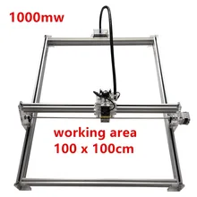 1000mw Mini desktop DIY Laser engraving engraver cutting machine Laser Etcher CNC print image of 100*100cm big working area 