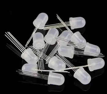 

10pcs PL9823 F8 8mm LED round RGB LED P9823 chipset inside Full color LED NEW
