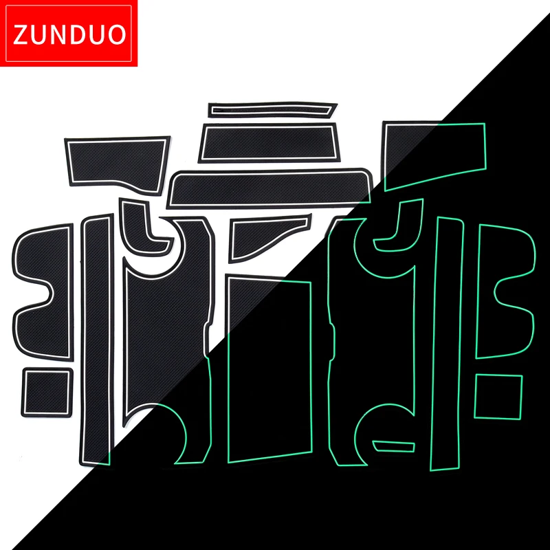 

ZUNDUO Anti-Slip Gate Slot Mat For Suzuki XBEE MN71S Interior Cup Holders Non-slip mats Accessories 18pcs Car sticker