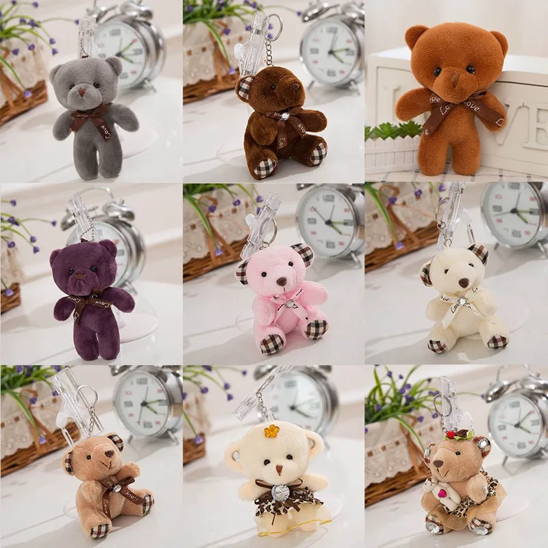 

1Pcs Kawaii Wedding Gift Love Bear Stuffed Plush Toy Doll 12CM Stuffed Animal Bear Plush TOY DOLL