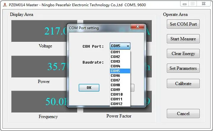 AC80-260V 10A/100A AC коммуникационный модуль используется для измерения переменного тока Voltag сила тока Активная частота коэффициент мощности 12006048