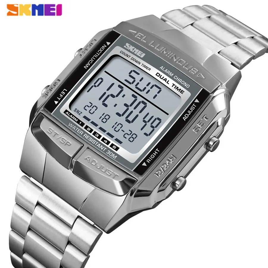 SKMEI мужские военные спортивные часы светодиодный цифровые часы мужские s часы лучший бренд класса люкс водонепроницаемые электронные часы Relogio Masculino