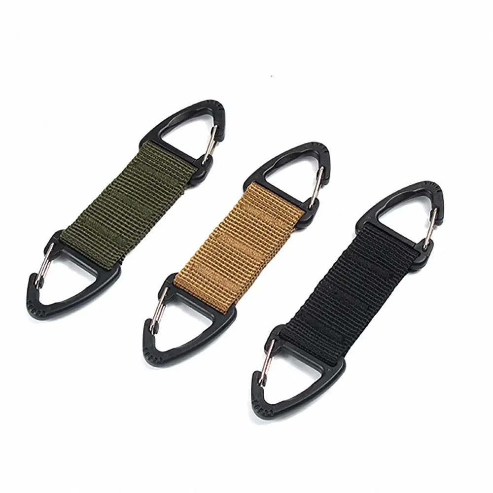

Multifunctional Nylon Webbing Carabiners Hook Keychain Clasp Belt Climbing Carabiner Buckle Chain Backpack Key Hook Travel Kits