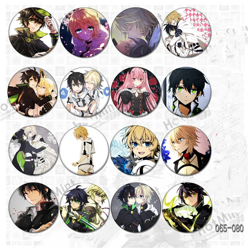 58 мм аниме nime Seraph of the End owari no Mikaela Vampire Hyakuya значки брошь значок на для рюкзака