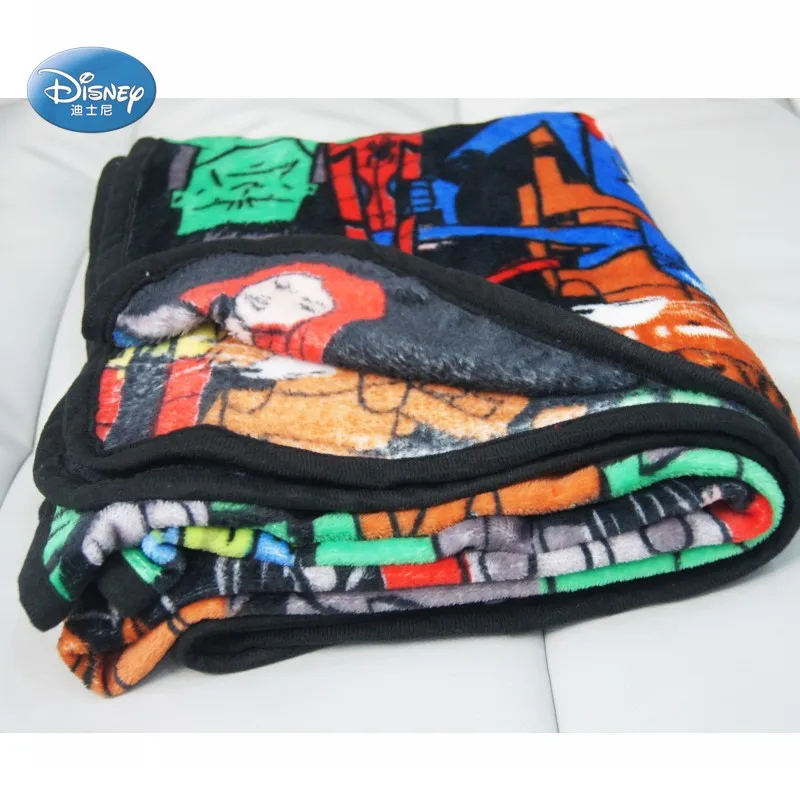 Детское летнее одеяло легкий плед из мультфильма мстители Disney кровать/диван