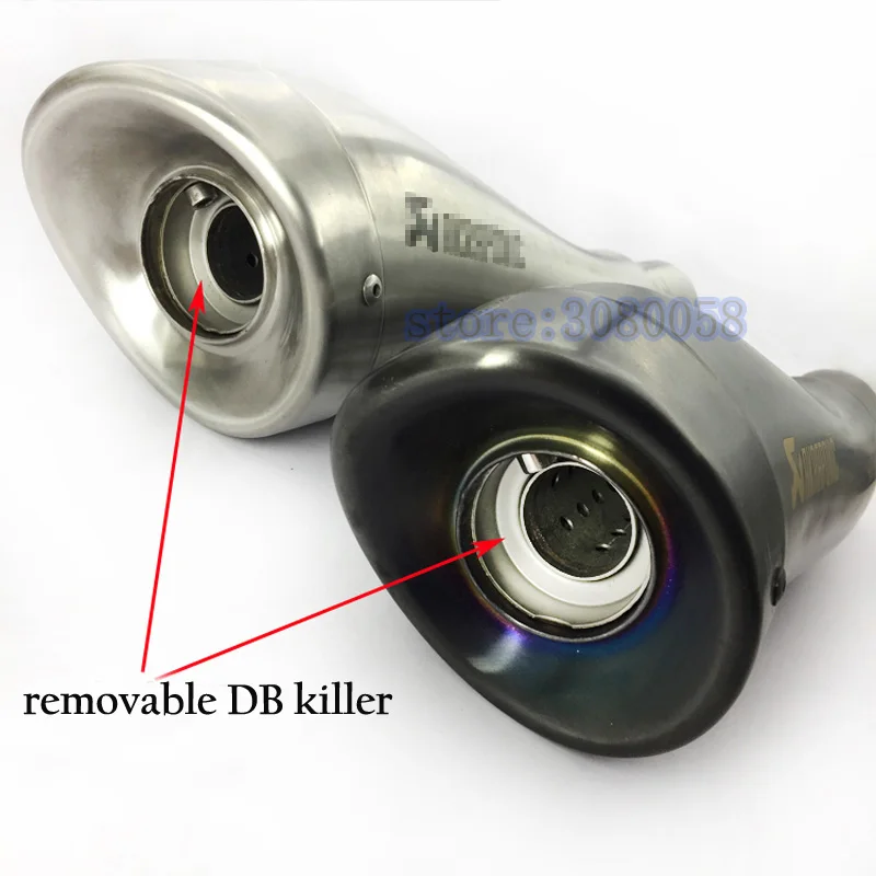 Silenciador de Escape Universal para motocicleta GP Escape Pipe Street Dirt Bike Racing Motorbike DB killer para nmax er6n ktm exc pit bike